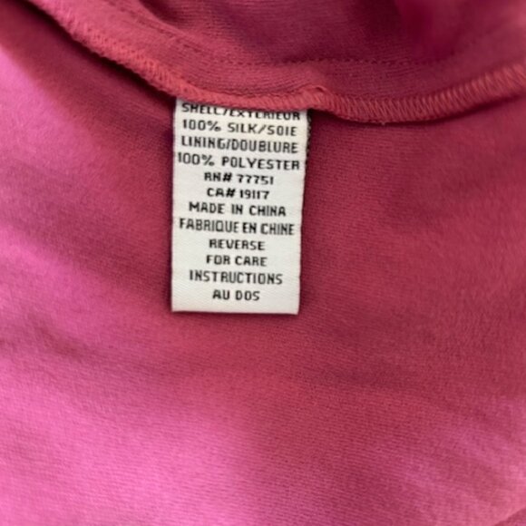 Vintage 90s Betsey Johnson New York Pink Silk & Ruffled Lace Mini Skirt - Picture 9 of 10